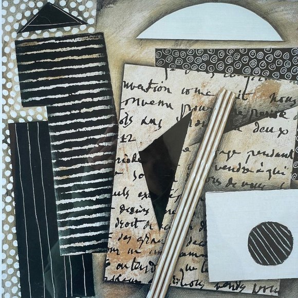 Vintage Mid-Century Modern Print Vanguard Studios Abstract Cubism Modernist Art - Picture 7 of 12